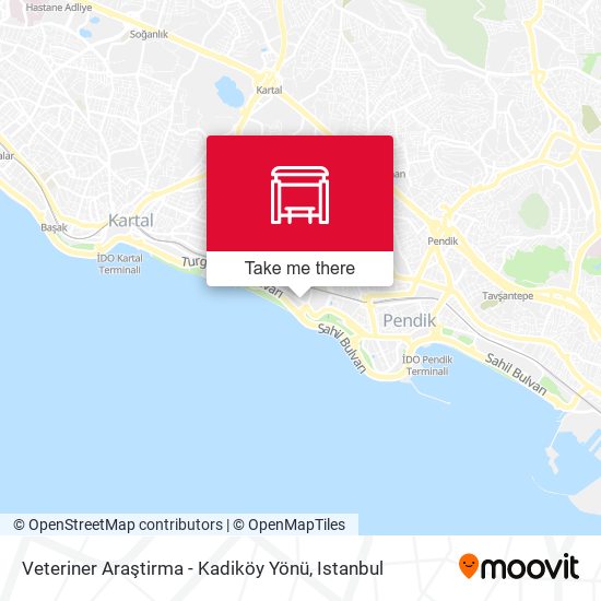 Veteriner Araştirma - Kadiköy Yönü map