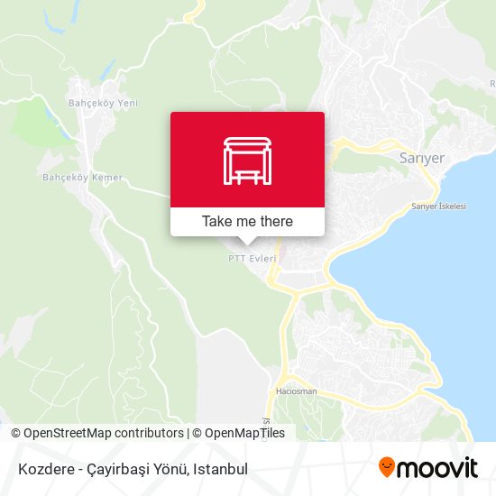 Kozdere - Çayirbaşi Yönü map