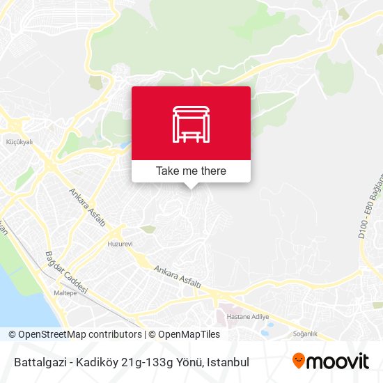 Battalgazi - Kadiköy 21g-133g Yönü map