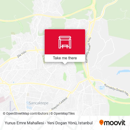 Yunus Emre Mahallesi - Yeni Dogan Yönü map