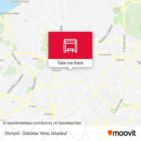 Dörtyol - Üsküdar Yönü map