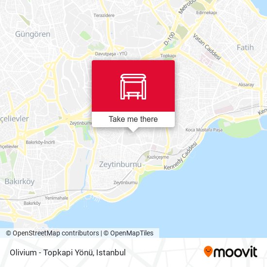Olivium - Topkapi Yönü map