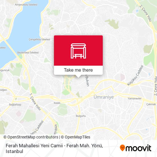 Ferah Mahallesi Yeni Camii - Ferah Mah. Yönü map