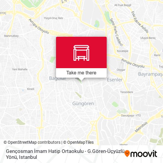 Gençosman İmam Hatip Ortaokulu - G.Gören-Üçyüzlü Yönü map