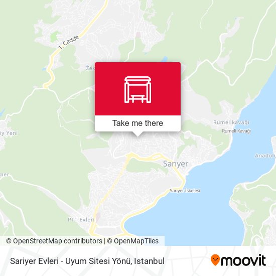 Sariyer Evleri - Uyum Sitesi Yönü map