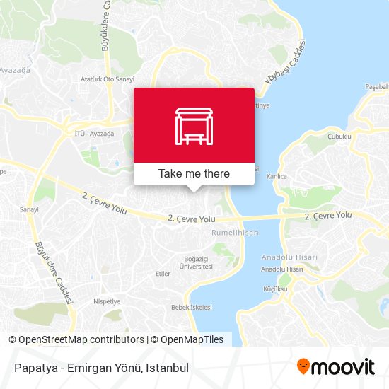 Papatya - Emirgan Yönü map