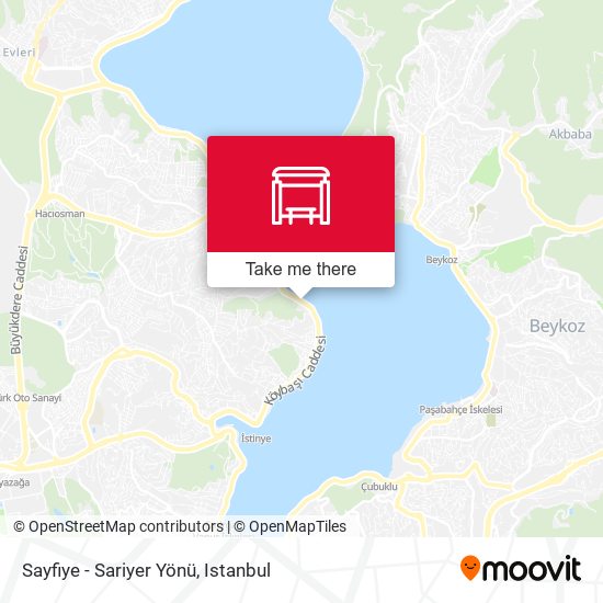 Sayfiye - Sariyer Yönü map