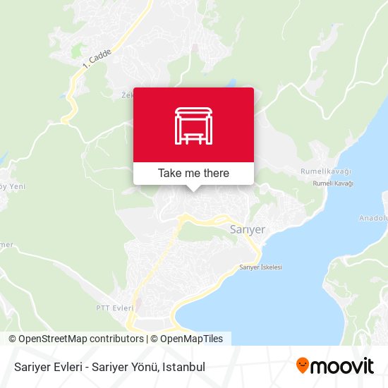 Sariyer Evleri - Sariyer Yönü map