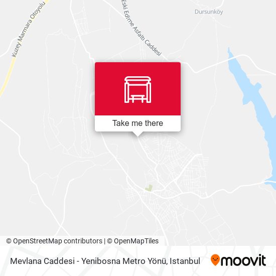 Mevlana Caddesi - Yenibosna Metro Yönü map