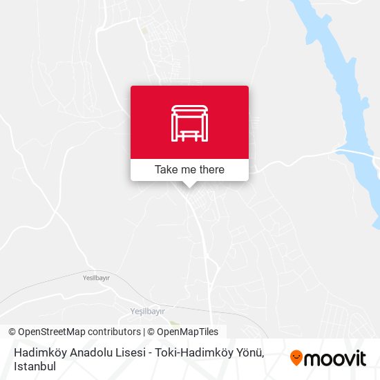 Hadimköy Anadolu Lisesi - Toki-Hadimköy Yönü map