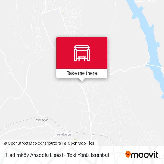 Hadimköy Anadolu Lisesi - Toki Yönü map
