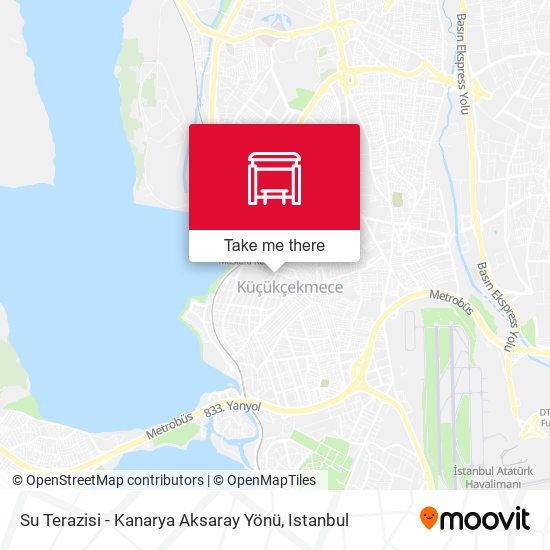 Su Terazisi - Kanarya Aksaray Yönü map