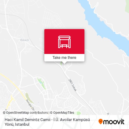 Haci Kamil Demiröz Camii - İ.Ü. Avcilar Kampüsü Yönü map