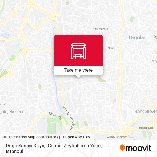 Doğu Sanayi Köyiçi Camii - Zeytinburnu Yönü map