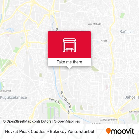 Nevzat Pisak Caddesi - Bakirköy Yönü map