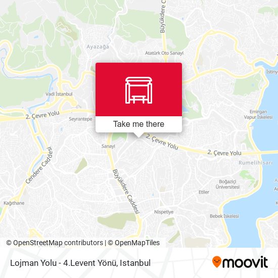 Lojman Yolu - 4.Levent Yönü map