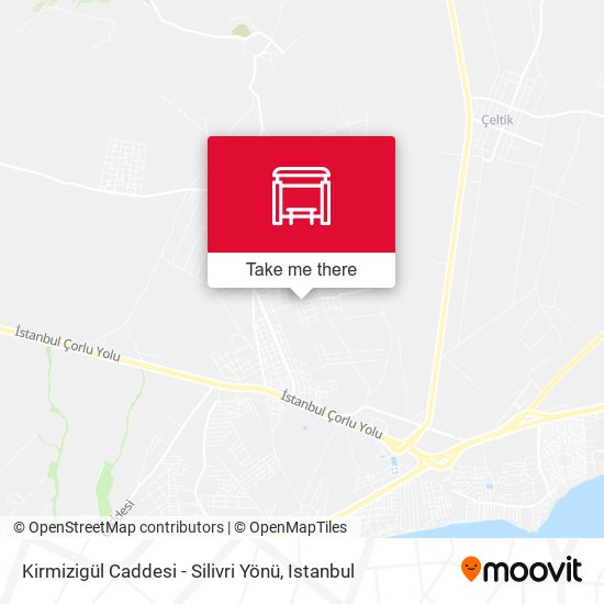 Kirmizigül Caddesi - Silivri Yönü map