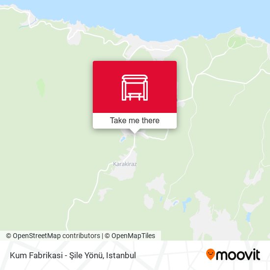 Kum Fabrikasi - Şile Yönü map