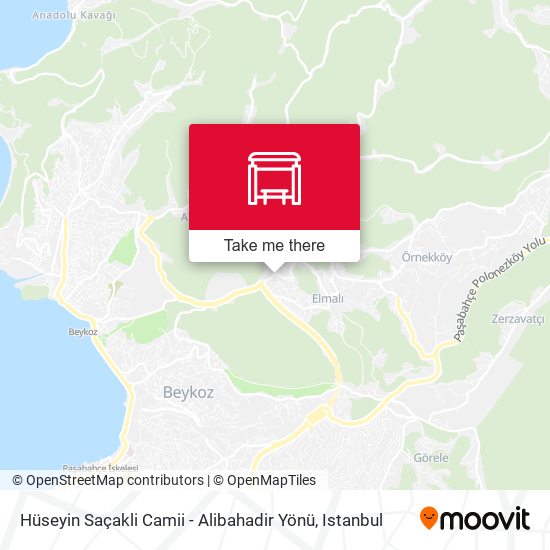 Hüseyin Saçakli Camii - Alibahadir Yönü map