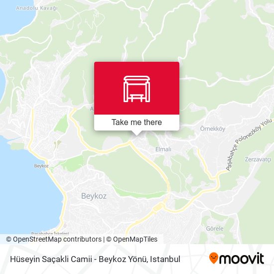 Hüseyin Saçakli Camii - Beykoz Yönü map