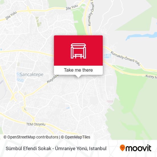 Sümbül Efendi Sokak - Ümraniye Yönü map