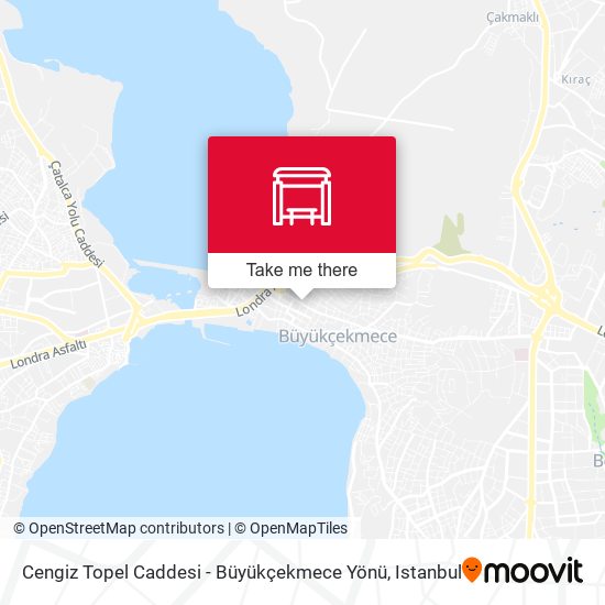 Cengiz Topel Caddesi - Büyükçekmece Yönü map