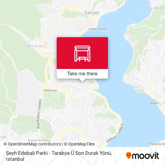 Şeyh Edebali Parki - Tarabya Ü.Son Durak Yönü map