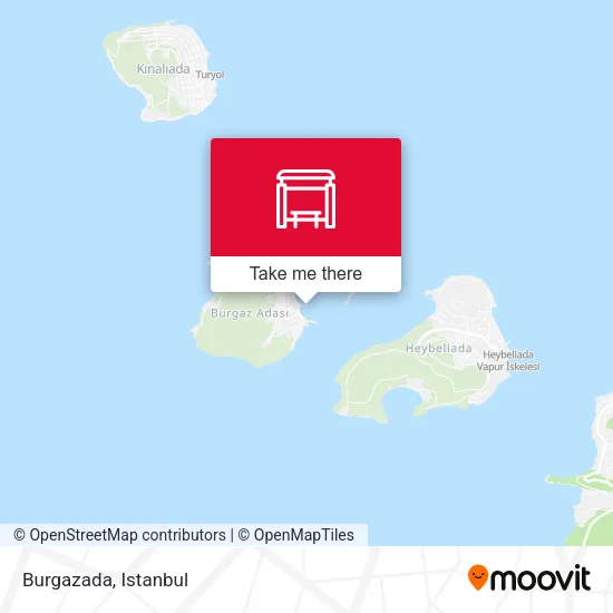 Burgazada map