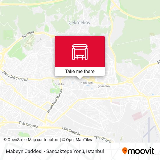 Mabeyn Caddesi - Sancaktepe Yönü map