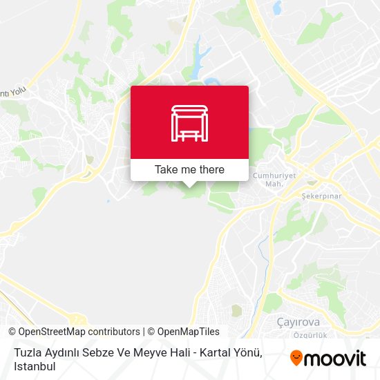 Tuzla Aydınlı Sebze Ve Meyve Hali - Kartal Yönü map