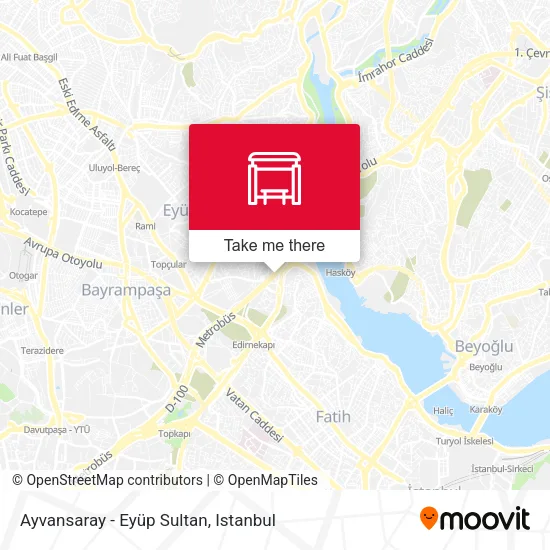 Ayvansaray - Eyüp Sultan map
