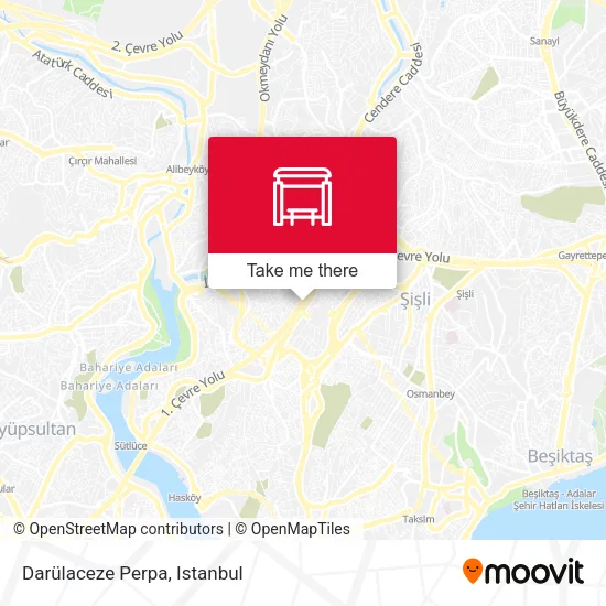 Darülaceze Perpa map