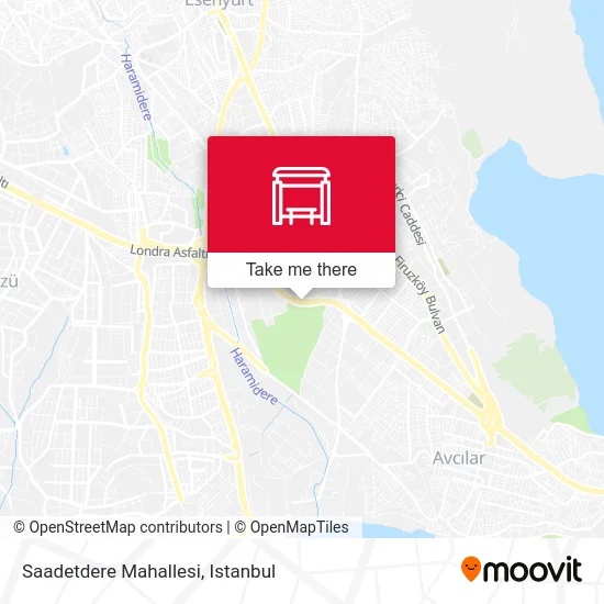Saadetdere Mahallesi map