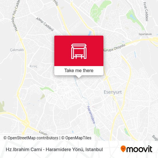 Hz.Ibrahim Cami - Haramidere Yönü map