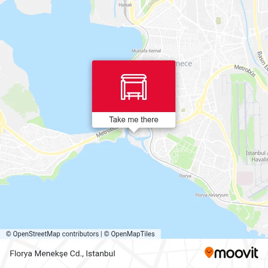 Florya Menekşe Cd. map