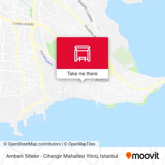 Ambarlı Siteler - Cihangir Mahallesi Yönü map