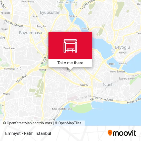 Emniyet - Fatih map