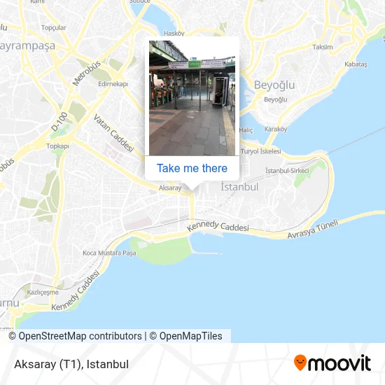 Aksaray (T1) map