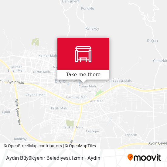 Aydın Büyükşehir Belediyesi map