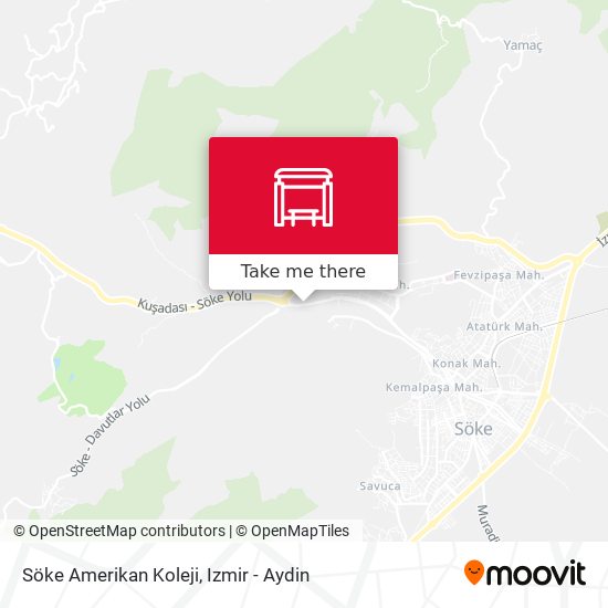 Söke Amerikan Koleji map