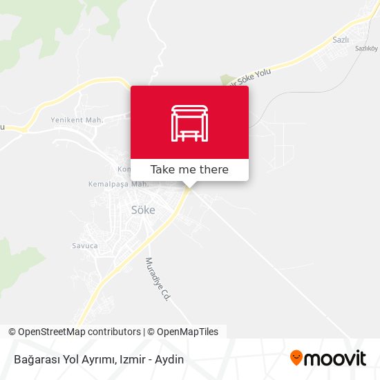 Bağarası Yol Ayrımı map