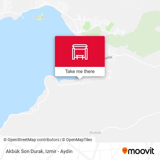Akbük Son Durak map
