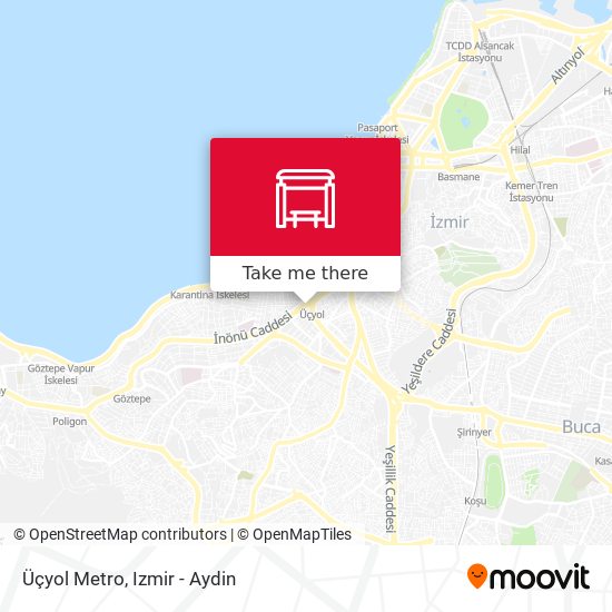 Üçyol Metro map