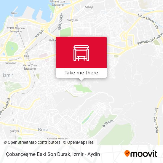 Çobançeşme Eski Son Durak map