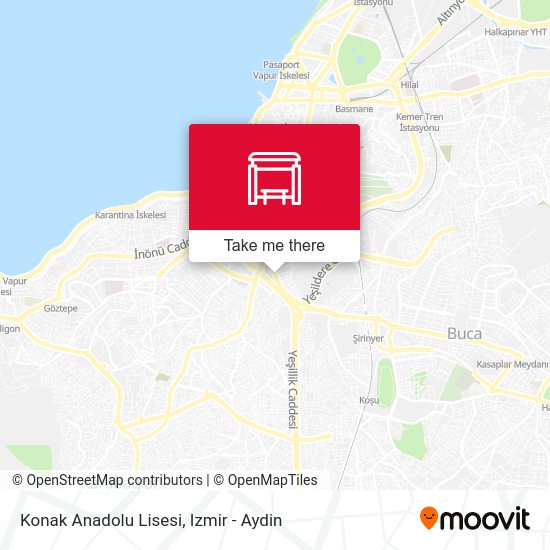 Konak Anadolu Lisesi map