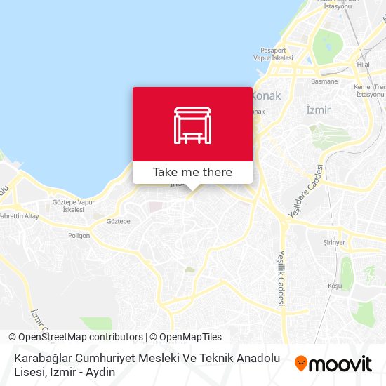 Karabağlar Cumhuriyet Mesleki Ve Teknik Anadolu Lisesi map