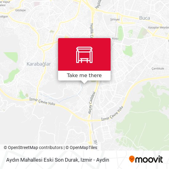 Aydın Mahallesi Eski Son Durak map