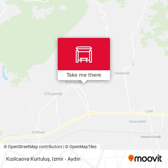 Kızılcaova Kurtuluş map