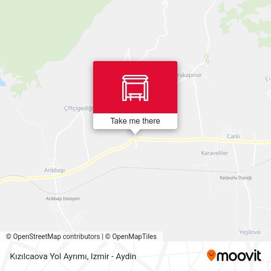 Kızılcaova Yol Ayrımı map
