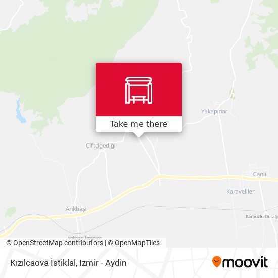 Kızılcaova İstiklal map